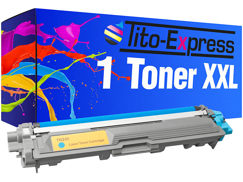 Toner 1 TITO-EXPRESS Toner ersetzt TN-245 Brother (TN245) PLATINUMSERIE cyan TN-241