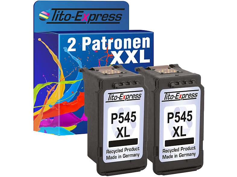 TITO-EXPRESS PLATINUMSERIE XL Canon Tintenpatronen Black PG-545 ersetzt (8286B001) Set 2er