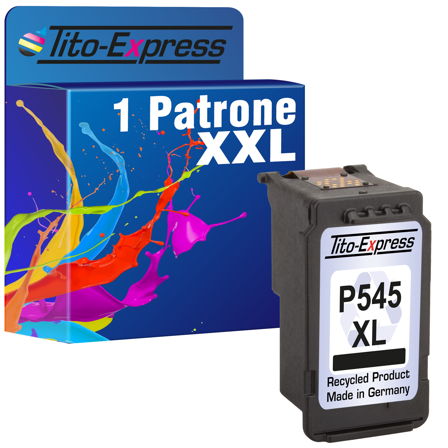 PLATINUMSERIE Black (8286B001) Patrone ersetzt TITO-EXPRESS PG-545 1 Tintenpatrone Canon XL