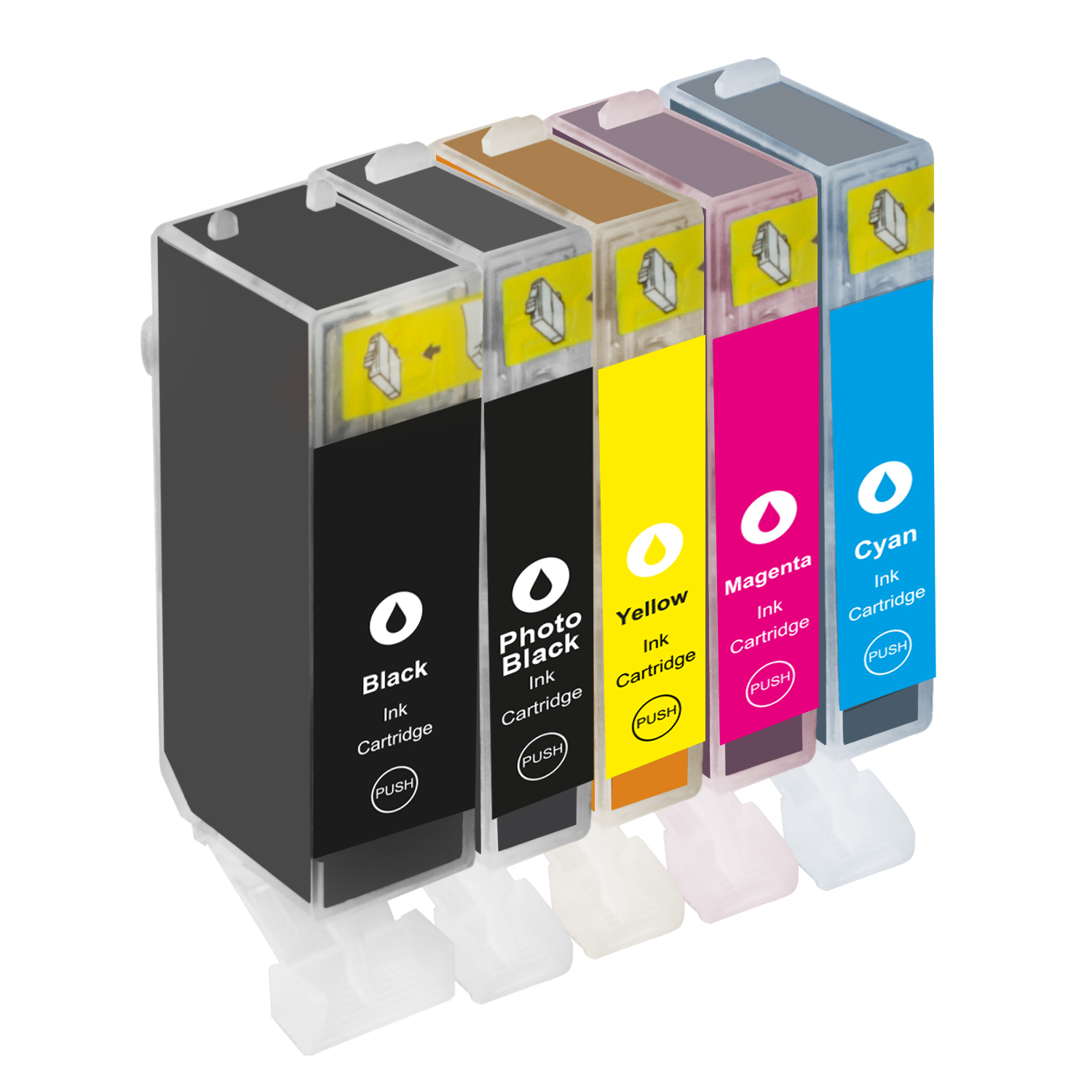 photoblack CLI-521XL 2934B001 ersetzt Tintenpatronen Set 5er (2932B001 2935B001 Canon 2936B001) 2933B001 cyan, PLATINUMSERIE magenta, yellow, PGI-520XL TITO-EXPRESS black,