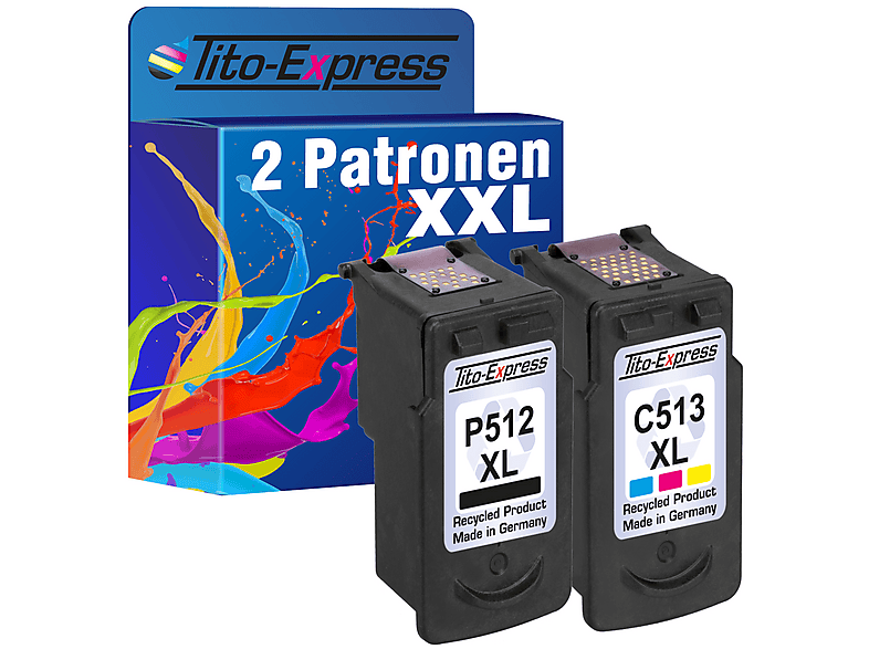 Lot De Cartouches D'encre Compatibles Canon MP499 - Références PG-512 XL Et CL-513 XL - Haute Capacité - Marque Encre4U