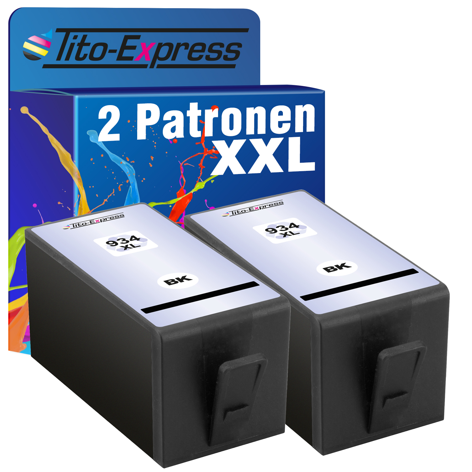 TITO-EXPRESS PLATINUMSERIE 2 XL (C2P23AE) Tintenpatronen ersetzt Black Patronen HP 934