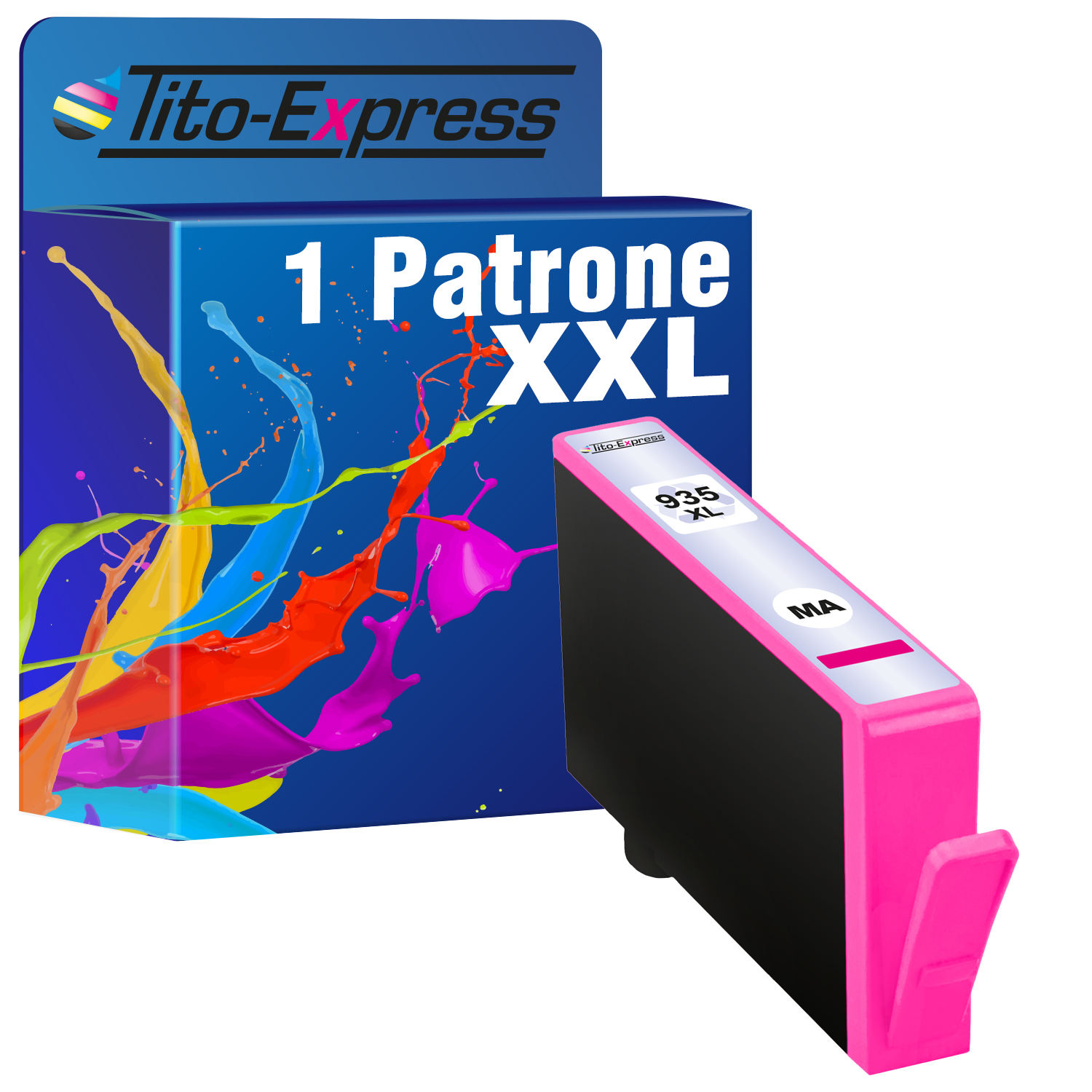 935 ersetzt 1 Tintenpatrone (C2P25AE) PLATINUMSERIE TITO-EXPRESS Magenta Patrone XL HP