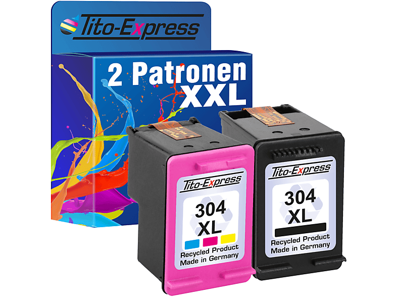 Cyan, Yellow TITO-EXPRESS PLATINUMSERIE Tintenpatronen (3JB05AE) HP XL 304 Magenta, Black,