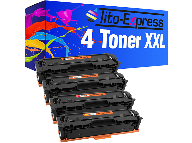 TITO-EXPRESS PLATINUMSERIE 4 Toner ersetzt Toner cyan, yellow (CRG054H) black, magenta, Canon CRG-054H