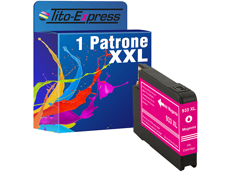XL (CN055AE) 933 HP Tintenpatrone TITO-EXPRESS PLATINUMSERIE Magenta