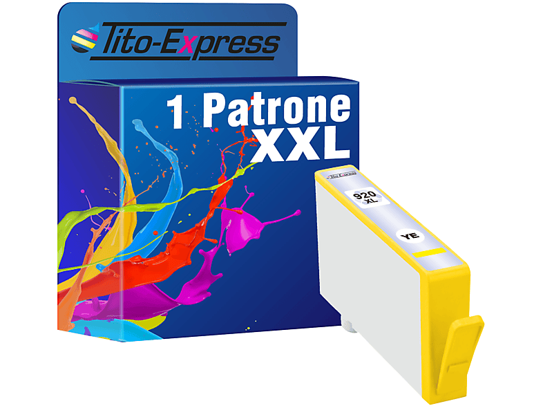 TITO-EXPRESS PLATINUMSERIE 1 Patrone ersetzt HP 920 XL Tintenpatrone Yellow (CD972AE)