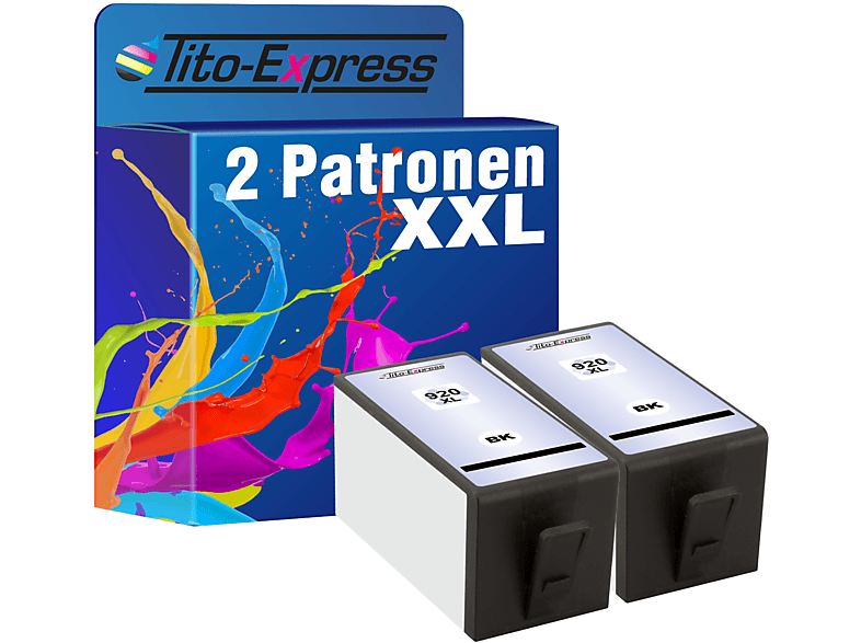 TITO-EXPRESS PLATINUMSERIE 2 Patronen ersetzt Black 920 Tintenpatronen XL HP (CD975AE)