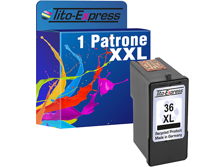 TITO-EXPRESS PLATINUMSERIE 1 Patrone ersetzt Lexmark 36 XL Tintenpatrone Black (18C2170E)