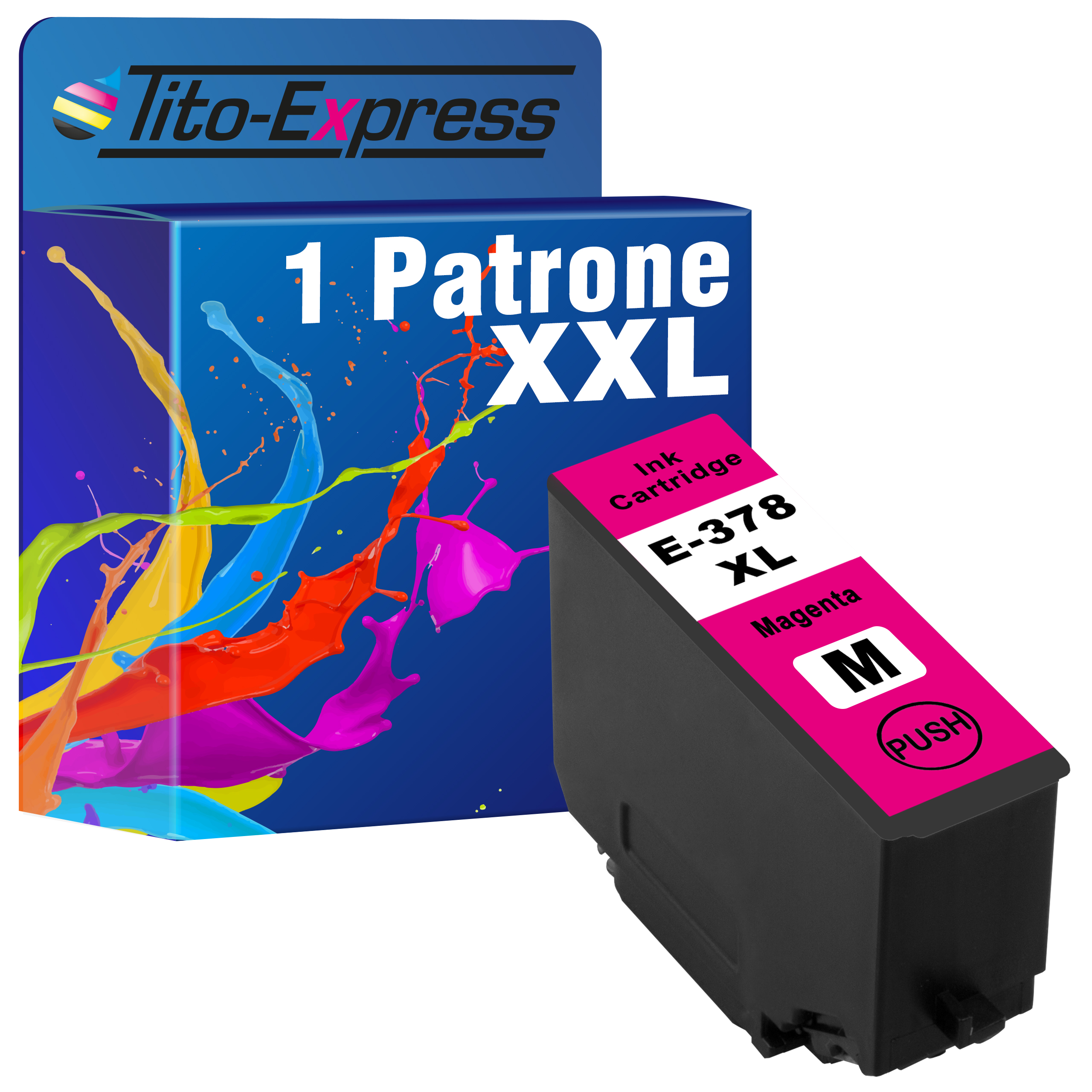 378 PLATINUMSERIE Magenta Epson XL ersetzt Patrone (C13T37834010) TITO-EXPRESS 1 Tintenpatrone