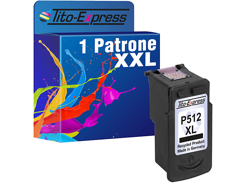 TITO-EXPRESS PLATINUMSERIE 1 ersetzt Patrone (2969B001) XL Canon Tintenpatrone PG-512 Black
