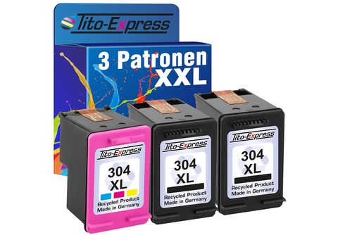 TITO-EXPRESS PLATINUMSERIE 3er Set ersetzt HP 304 XL Tintenpatronen Black,  Cyan, Magenta, Yellow (3JB05AE) | MediaMarkt