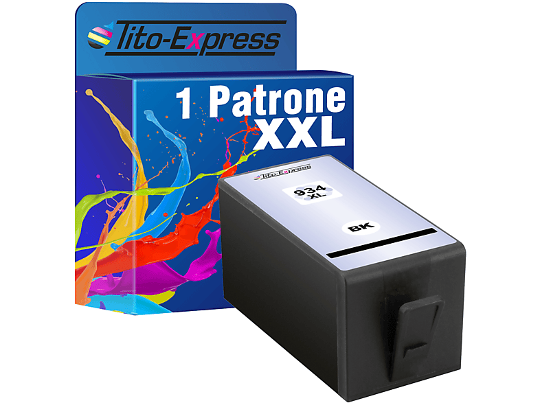 TITO-EXPRESS PLATINUMSERIE 1 Patrone ersetzt HP 934 XL Tintenpatrone Black (C2P23AE)