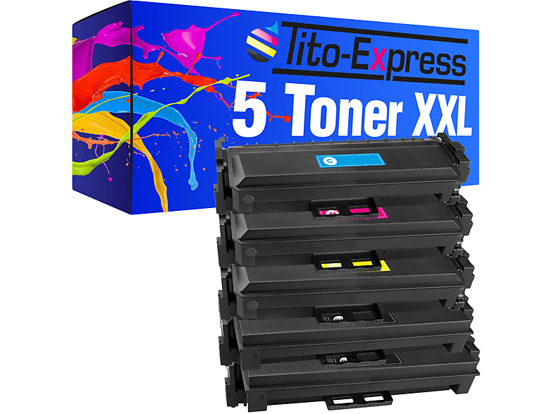TITO-EXPRESS PLATINUMSERIE 5 Toner ersetzt HP CF410X-CF413X Toner black, cyan, magenta, yellow (CF410X CF411X CF412X CF413X)