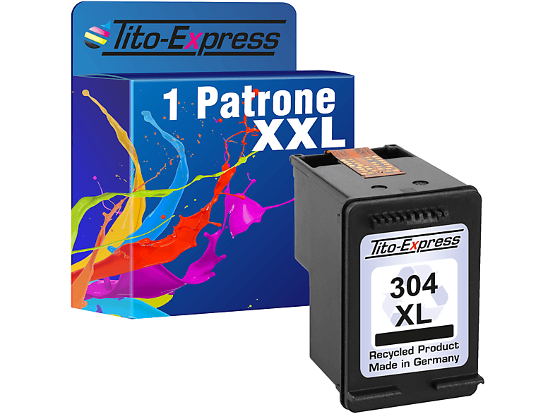 TITO-EXPRESS PLATINUMSERIE 1 Patrone ersetzt Black HP Tintenpatrone XL 304 (N9K08AE)
