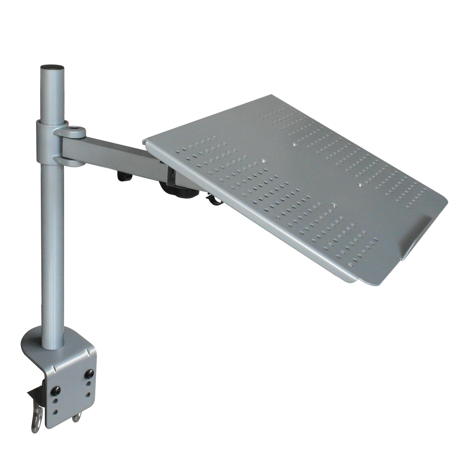 INSTRUMENTS LT10S Laptop-Tisch Tischhalterung Ständer Notebook für Macbook Adapterplatte - - mit DRALL Modell: Halterung passt silber