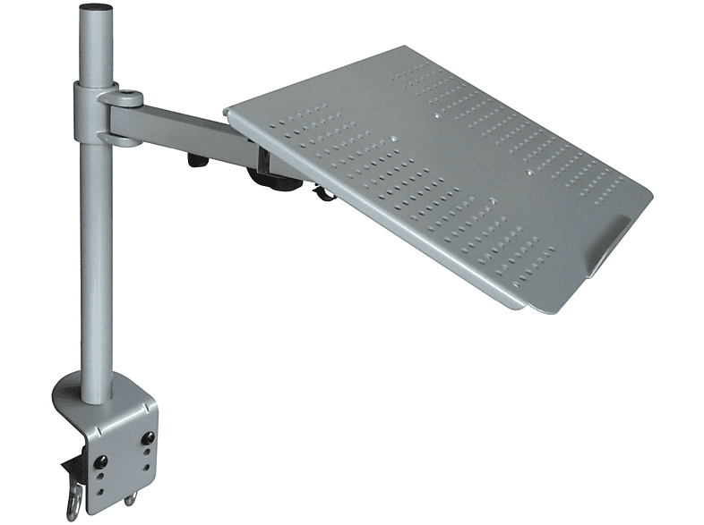 INSTRUMENTS passt LT10S Notebook Tischhalterung für Halterung DRALL Modell: mit silber - Adapterplatte Macbook Laptop-Tisch - Ständer