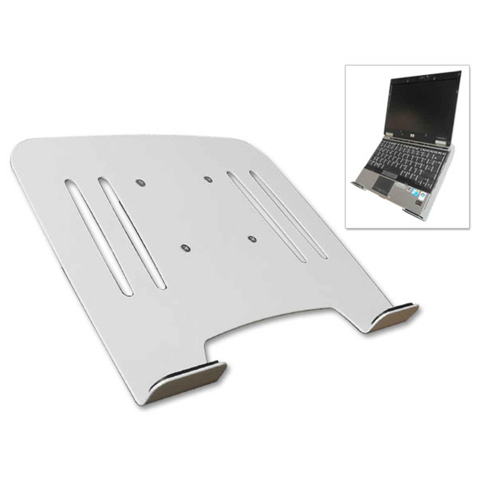 DRALL INSTRUMENTS Laptop Wandhalterung VESA Laptop Adapter 75 IP3W Universal für - Halterung weiß - Notebook Modell: Halterung mit
