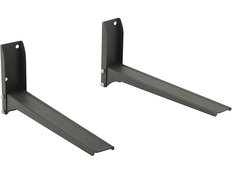 DRALL INSTRUMENTS Universal Wandhalterung für Mikrowelle schwarz in Küche für Backofen Mini-Grill Ablage Modell: H76B Wandhalterung