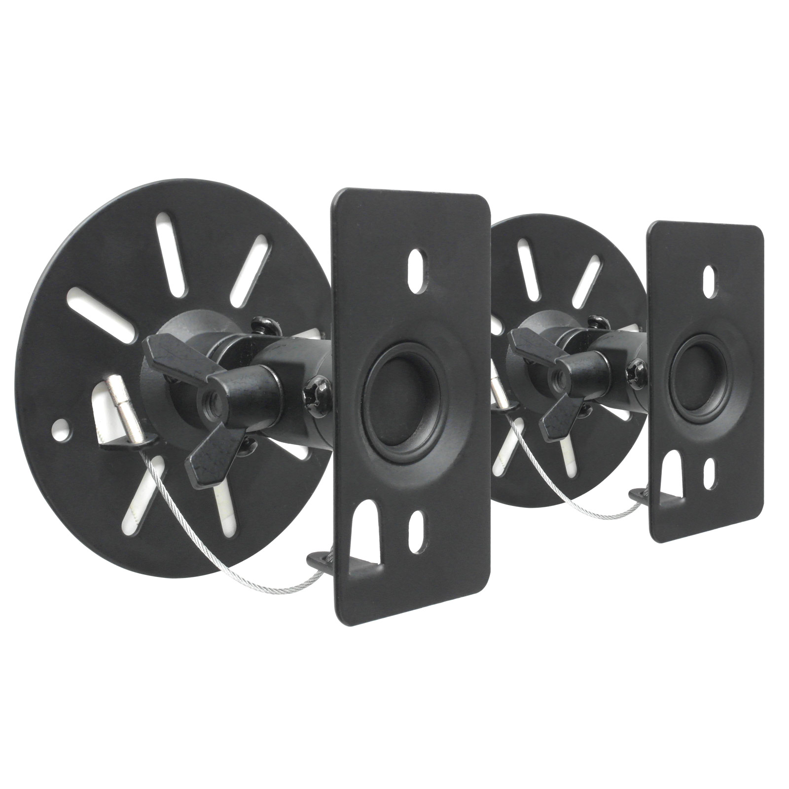DRALL INSTRUMENTS 2 Stück Boxen schwarz neigbar Lautsprecher Universal Wandhalterungen kg bis schwenkbar 15 für Wandhalterung BS9B 