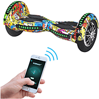 ROBWAY  W3 Balance Board (10 Zoll, blau graffiti)