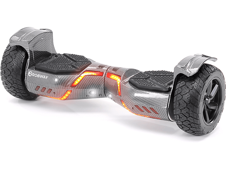 ROBWAY X2 Zoll, Balance (8,5 Offroad-Hoverboard Board Carbon)