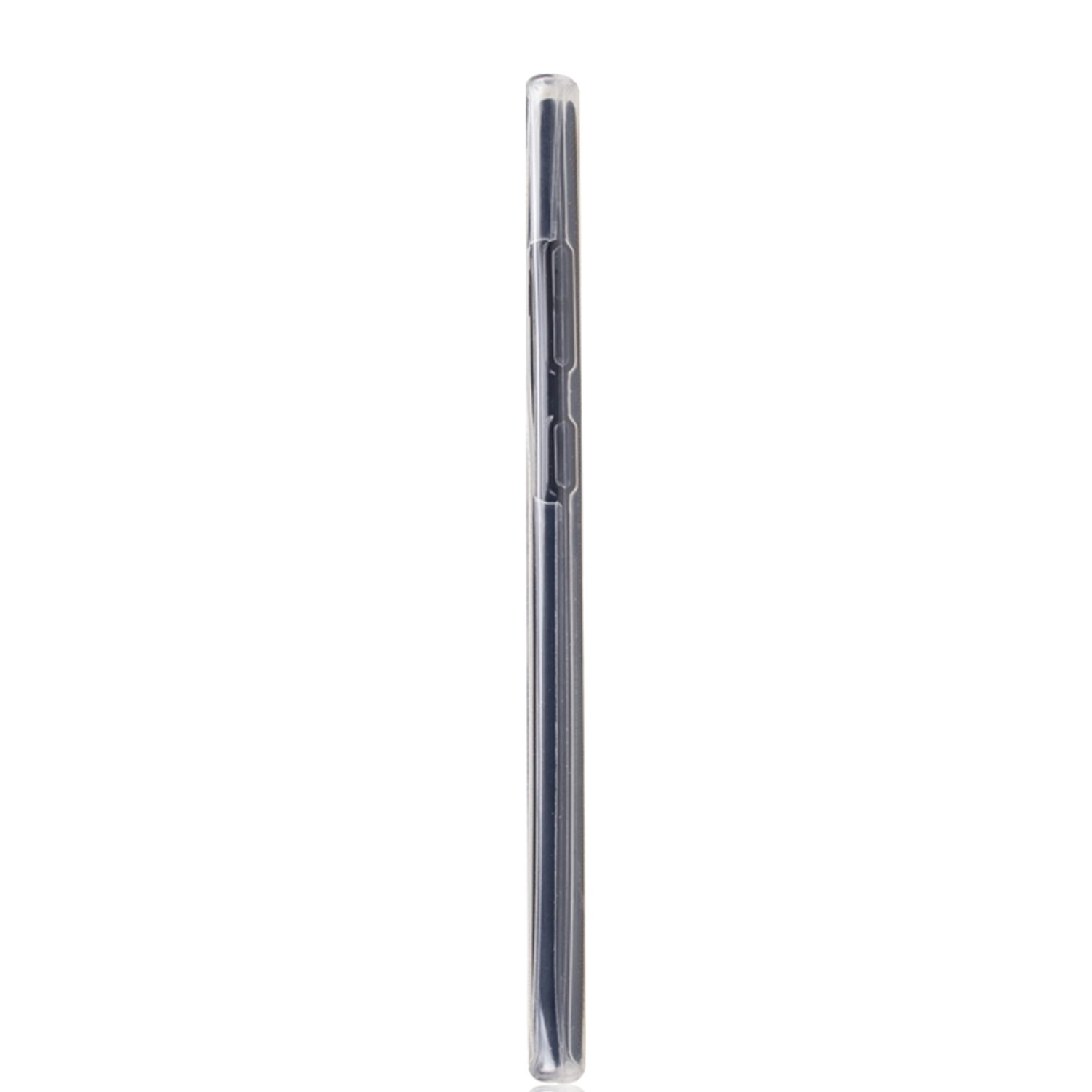 KÖNIG DESIGN Note Plus, Full-Cover Cover, Grad, 10 Transparent Galaxy Handyhülle 360 Full Samsung
