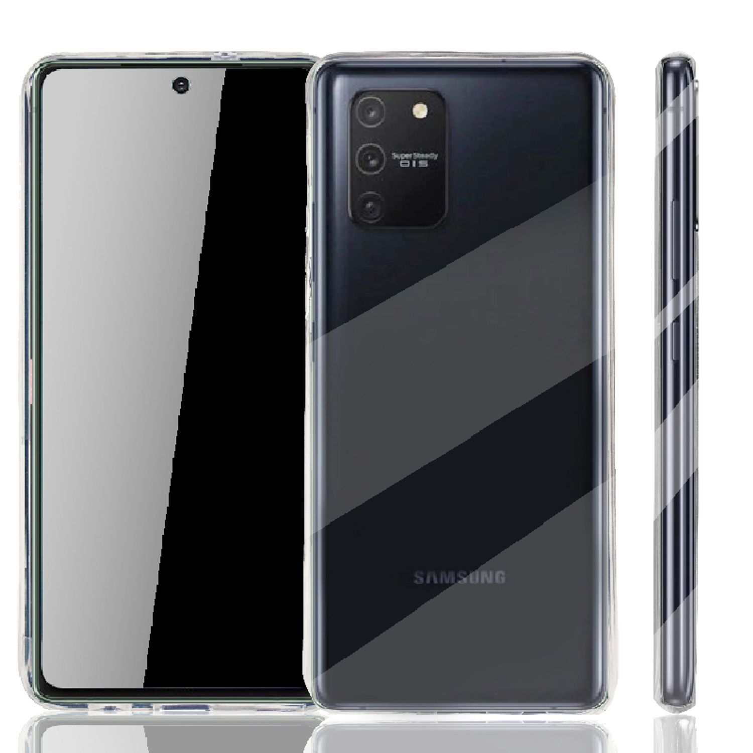 KÖNIG DESIGN Handyhülle Ultra Dünn Galaxy Backcover, Lite, Transparent Bumper, S10 Samsung
