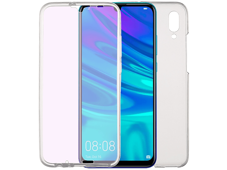 KÖNIG DESIGN Handyhülle Full-Cover 360 Grad, Full Cover, Huawei, P Smart 2019, Transparent