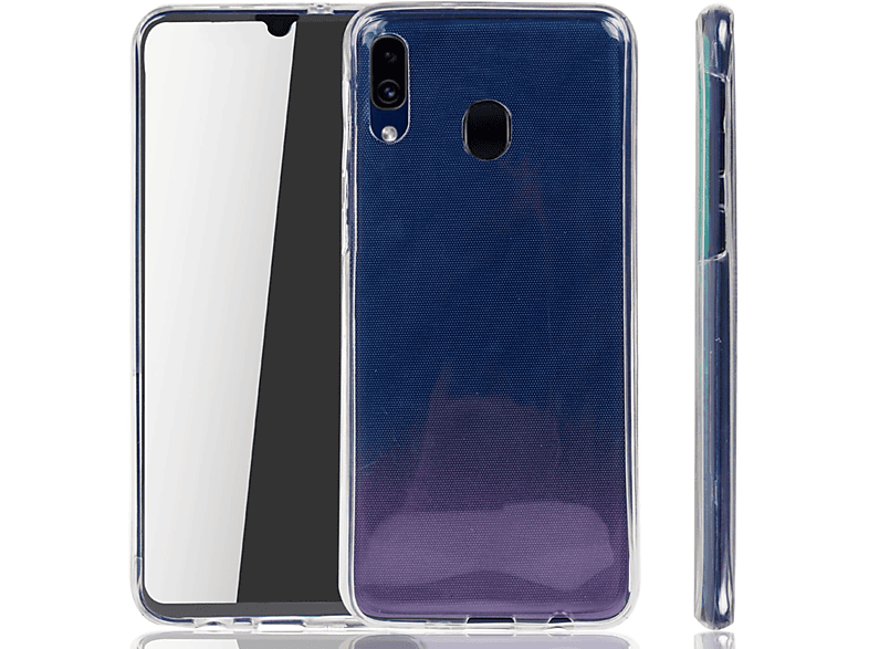 DESIGN Transparent KÖNIG Handyhülle Full Galaxy Samsung, Full-Cover Grad, M40, Cover, 360