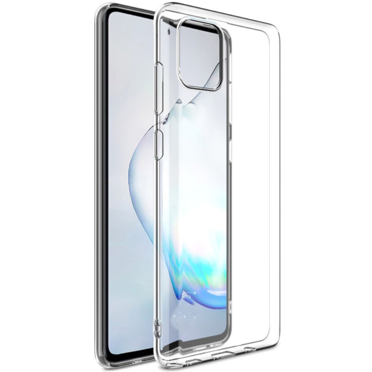 KÖNIG DESIGN Handyhülle Ultra Dünn Transparent Backcover, Samsung, 10 Lite, Galaxy Bumper, Note