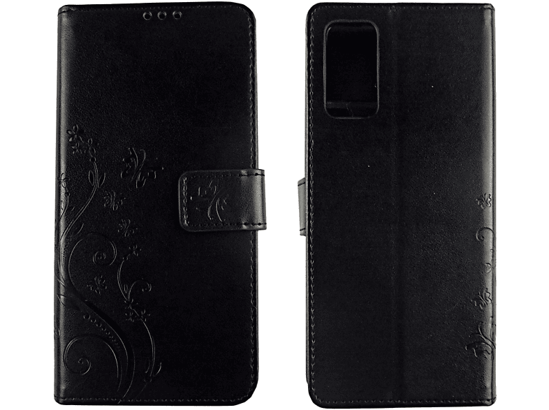 KÖNIG Schwarz Note 20, Bookcover, Galaxy Schutzhülle, Samsung, DESIGN