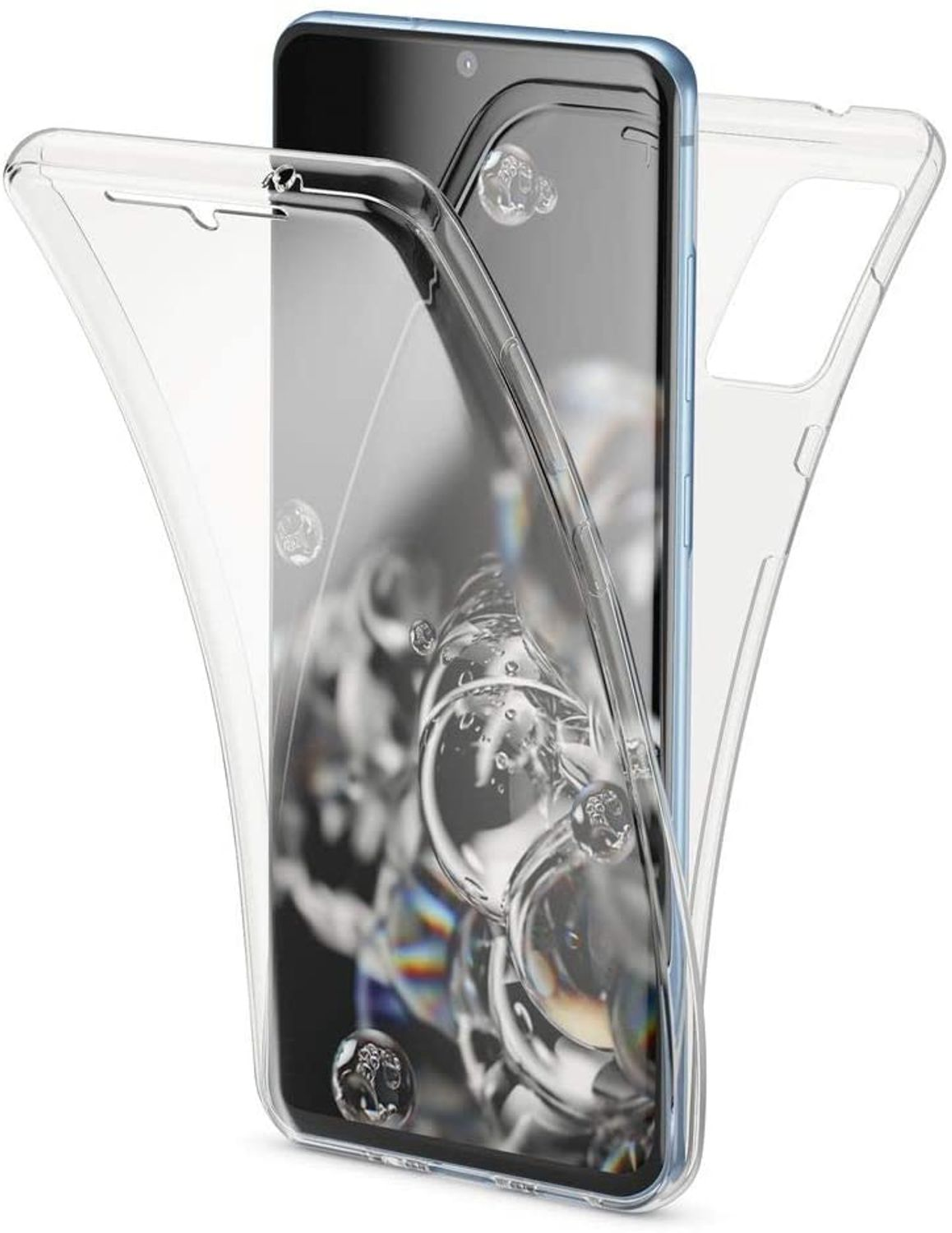 KÖNIG DESIGN Handyhülle Full-Cover 360 Galaxy Full Grad, Transparent S20, Samsung, Cover