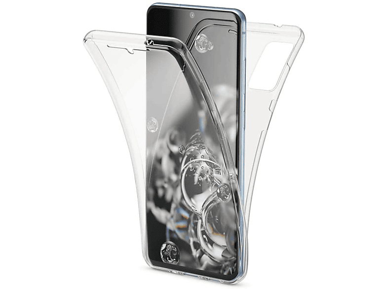 KÖNIG DESIGN Handyhülle Full-Cover 360 Grad, Full Cover, Samsung, Galaxy S20, Transparent