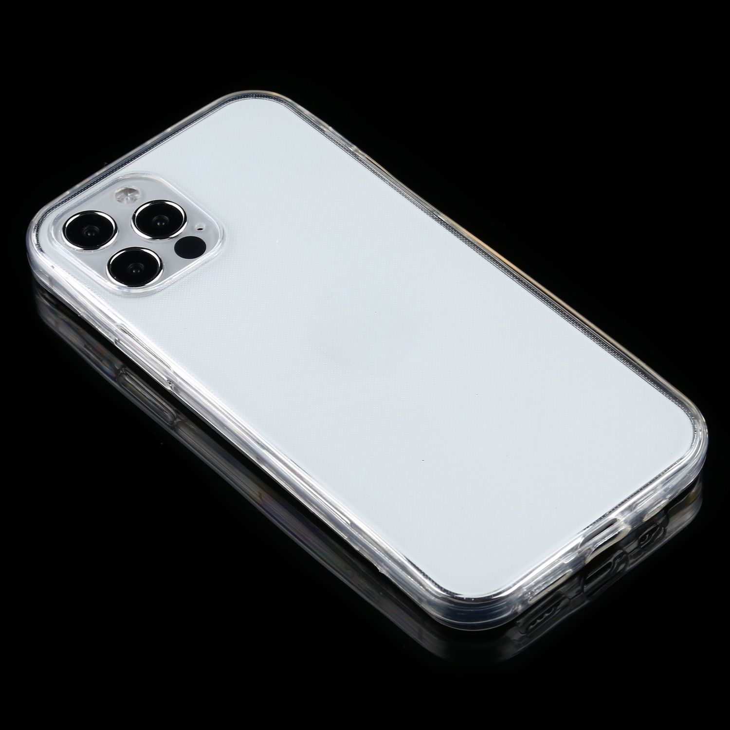 Handyhülle Cover, Apple, iPhone Full 12 DESIGN / Pro, 12 360 KÖNIG Full-Cover Transparent Grad,