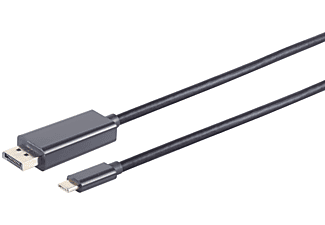 KABELBUDE Displayport Stecker auf USB TypC Stecker 60Hz 1,8m, Kabel, 1,80 Meter