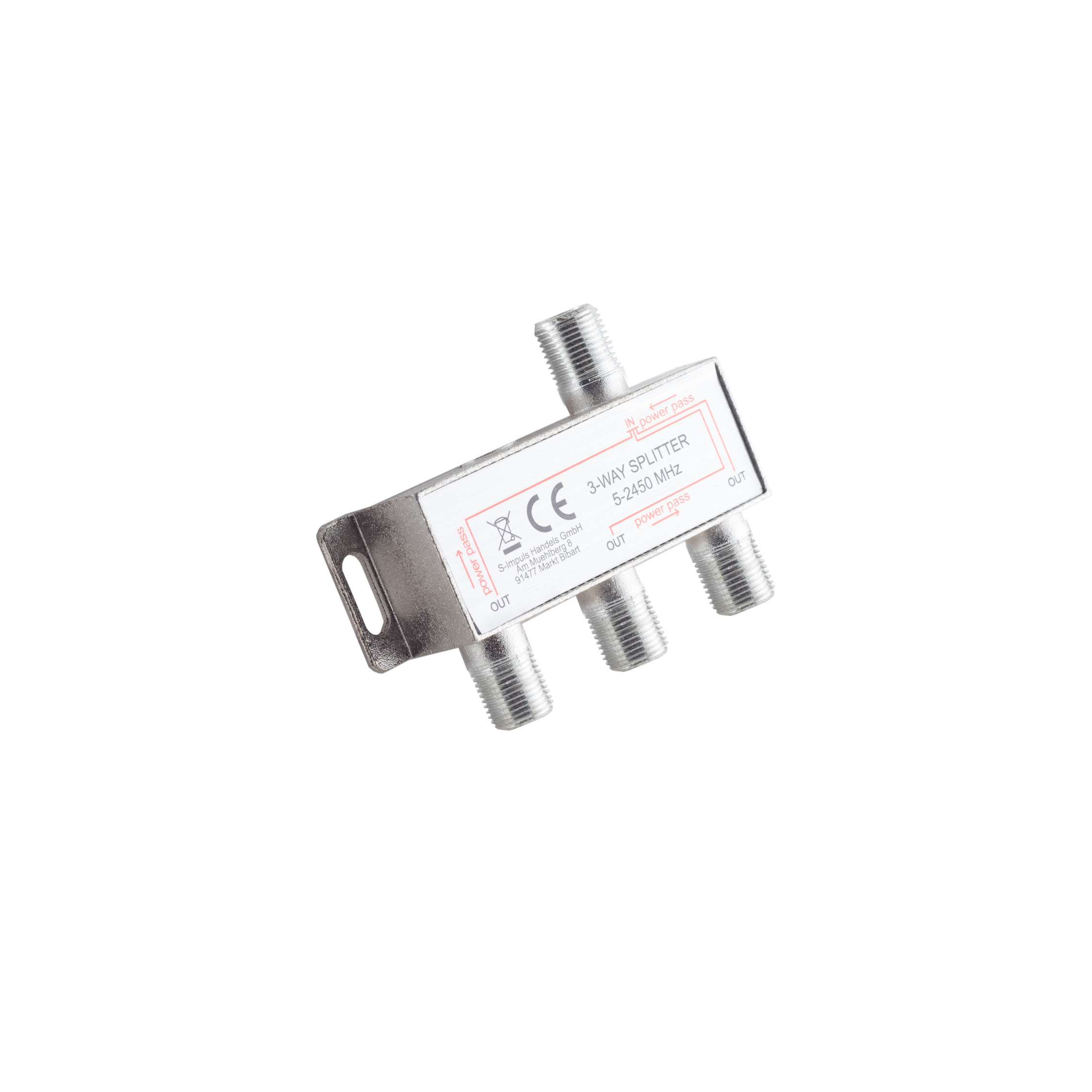 S/CONN MAXIMUM CONNECTIVITY 5-2400 F-Serie; DC Antennen Stammverteiler (Koax) MHz 3-fach; 85dB