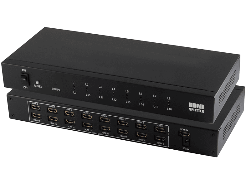 1x OUT, Umschalter 4K2K MAXIMUM S/CONN & 16x CONNECTIVITY Splitter, In HDMI Verteiler