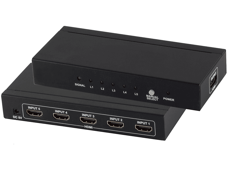 S/CONN OUT, IN Umschalter Verteiler 4K2K, & CONNECTIVITY HDMI 3D, 5x VER1.4 1x Switch, MAXIMUM