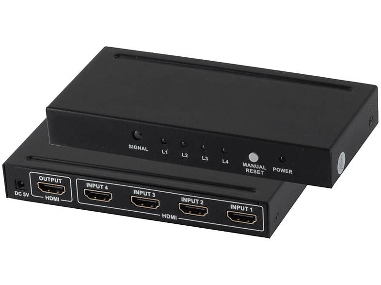 S/CONN MAXIMUM CONNECTIVITY HDMI Switch, 4x IN 1x OUT, 4K2K, 3D, VER1.4 Umschalter & Verteiler