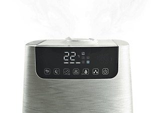SOLIS OF SWITZERLAND Ultrasonic Pure 7217 Luftbefeuchter Silber (105 Watt, Entfeuchterleistung: 0 ml, Raumgröße: 40 m²)
