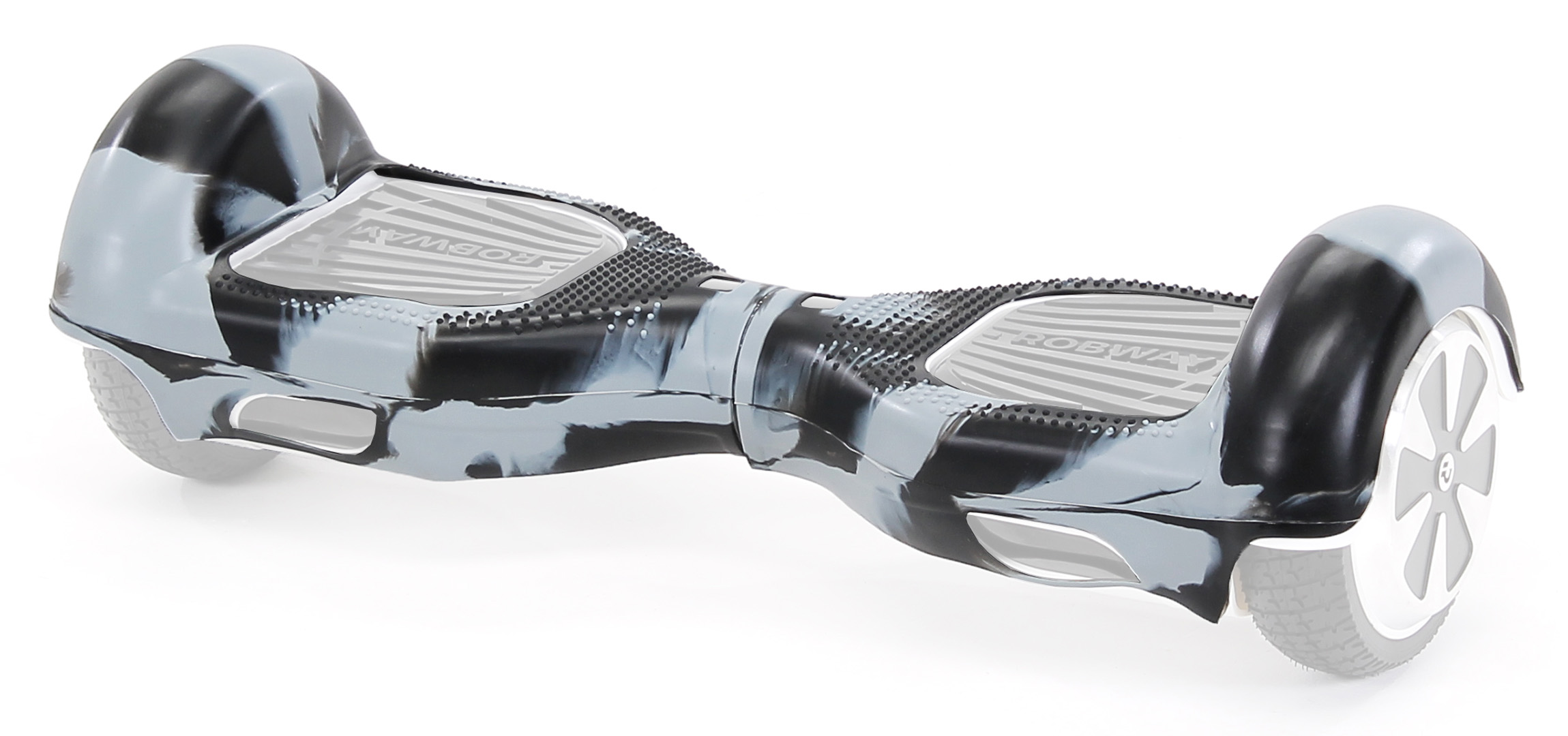 Hoverboard grau camouflage schwarz Schutzhülle Silikon ROBWAY Hoverboard Zubehör,