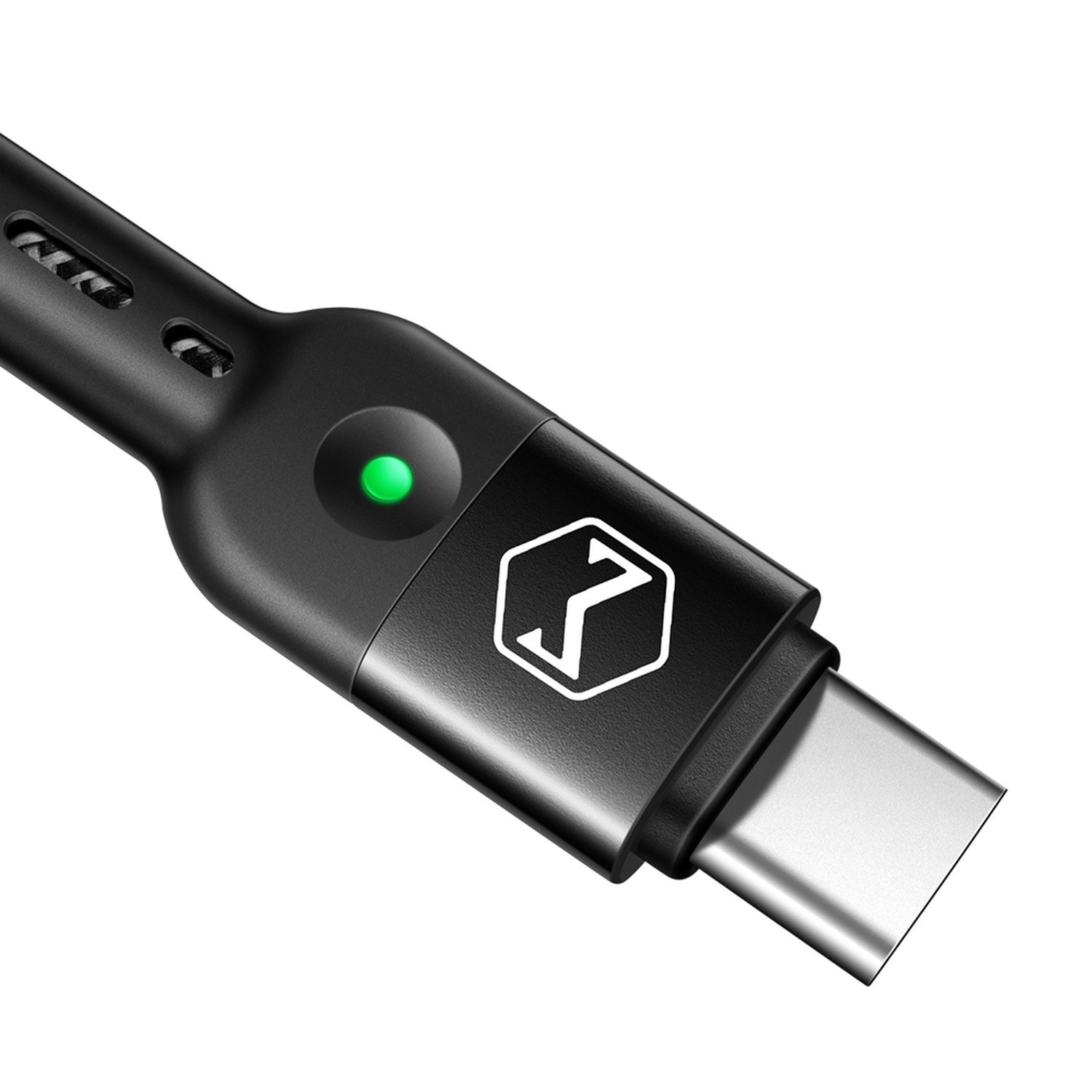 Ladekabel, Schwarz m, 1,8 Spiralkabel C Datenkabel, bis 2A 1,8m USB Omega auf USB-A denhbar MCDODO Typ
