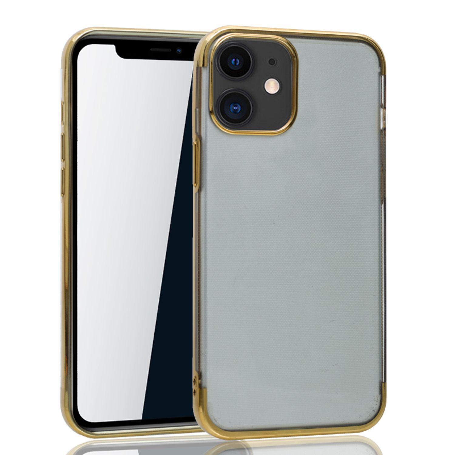 KÖNIG Gold Apple, 12 Mini, iPhone Backcover, Schutzhülle, DESIGN