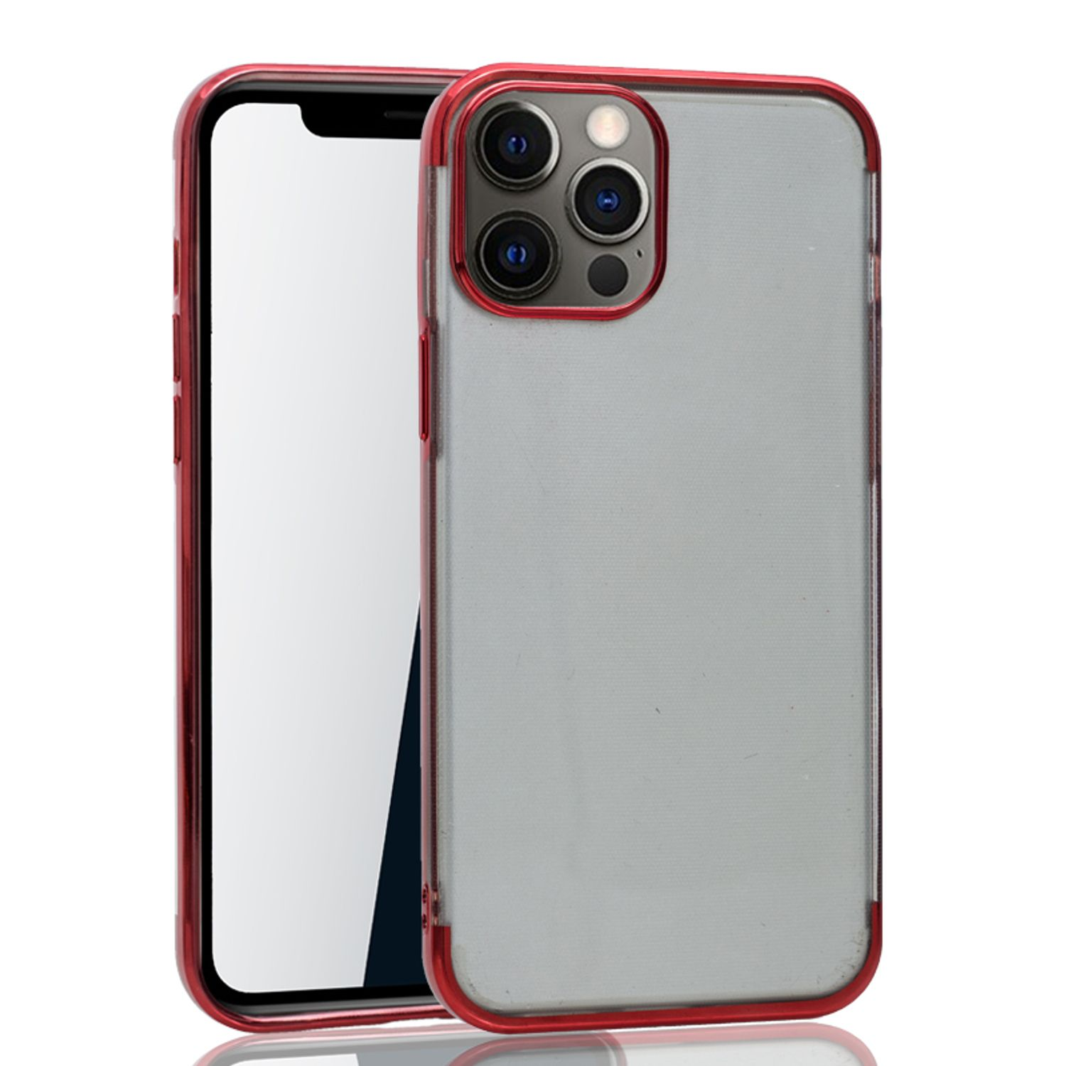 KÖNIG DESIGN Apple, / Rot Pro, Backcover, 12 iPhone 12 Schutzhülle