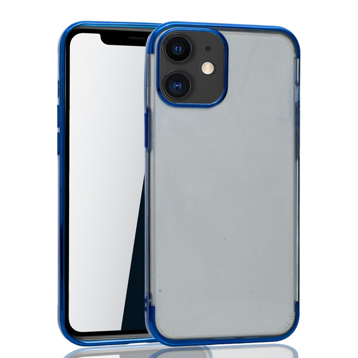 KÖNIG iPhone Schutzhülle, Blau Apple, 12 Mini, DESIGN Backcover,