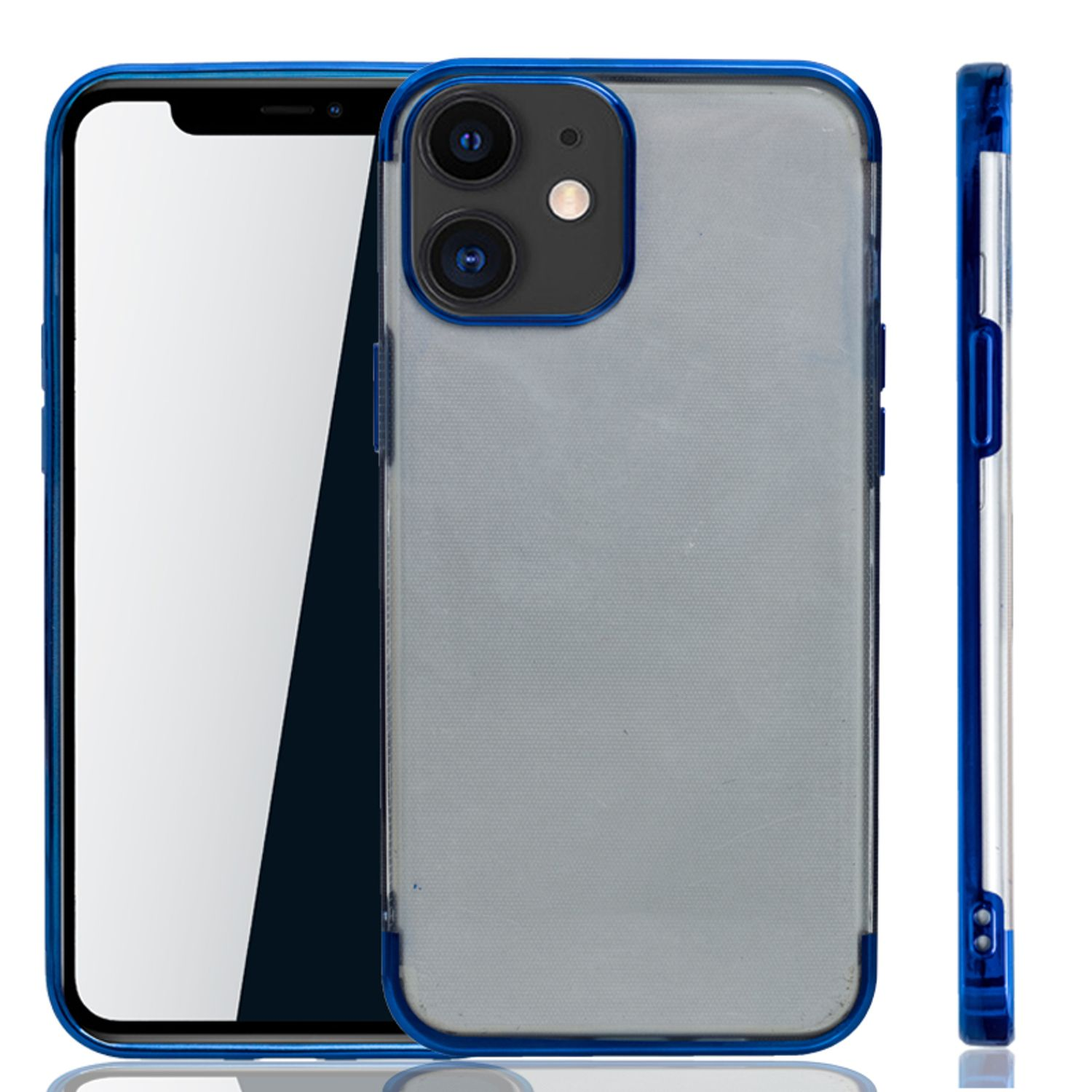 KÖNIG DESIGN Schutzhülle, iPhone Mini, 12 Apple, Blau Backcover