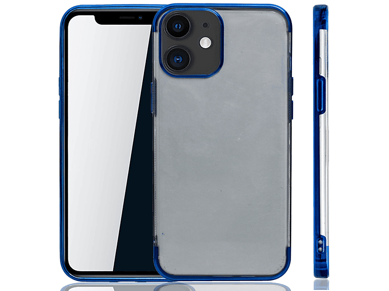 KÖNIG iPhone Schutzhülle, Blau Apple, 12 Mini, DESIGN Backcover,
