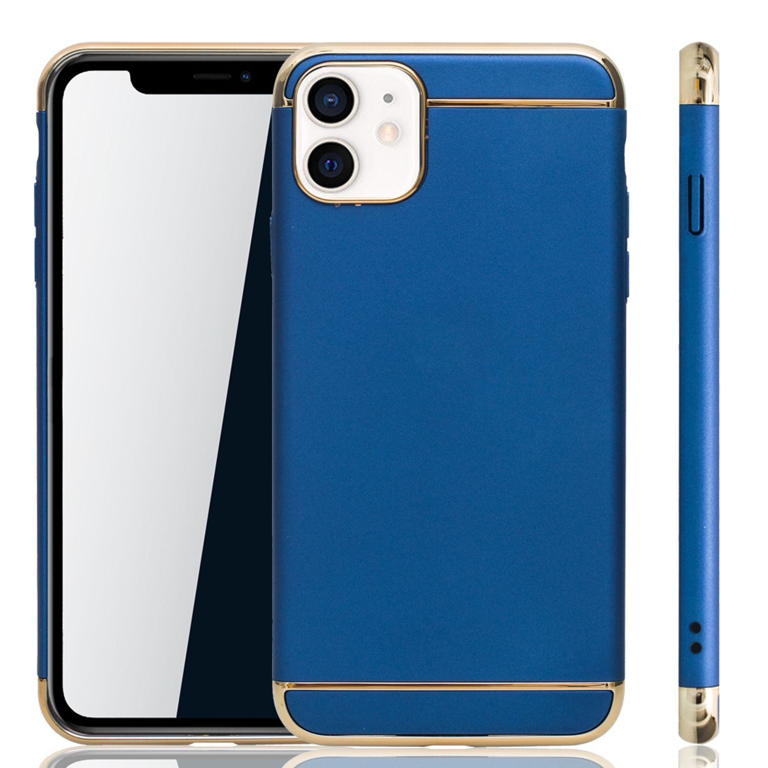 KÖNIG DESIGN Schutzhülle, Backcover, 12 iPhone Apple, Mini, Blau