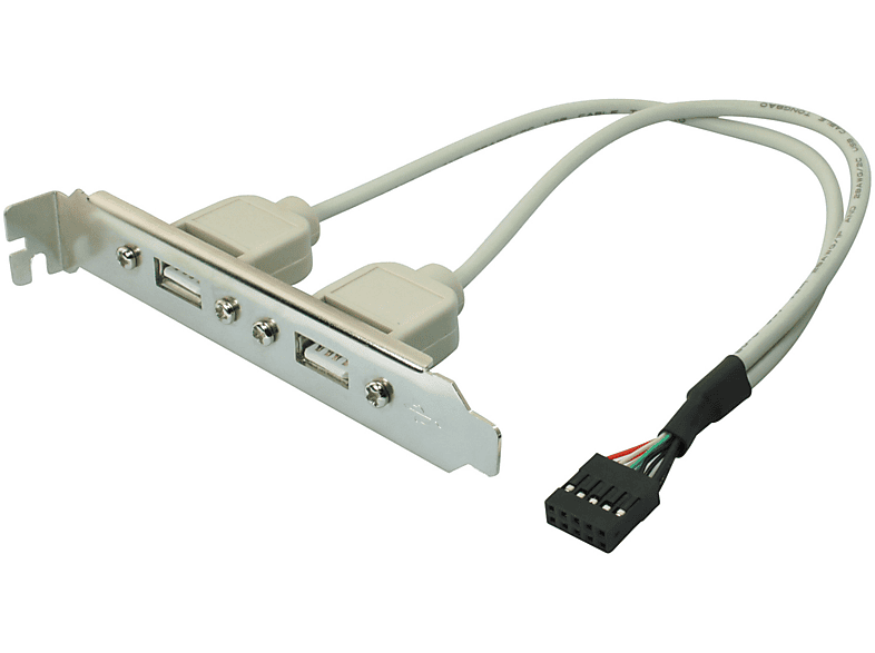 S/CONN MAXIMUM CONNECTIVITY USB 2.0 Bracket, 2 x USB A- Buchse/ 10 pol ...